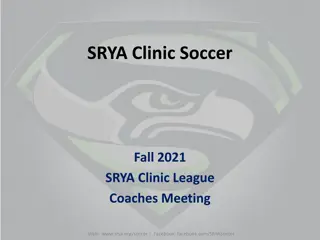 SRYA Clinic Soccer Fall 2021 Updates and Protocols