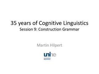 Construction Grammar in Cognitive Linguistics Symposium