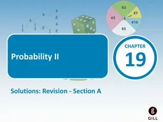 Probability II Solutions: Revision Section A