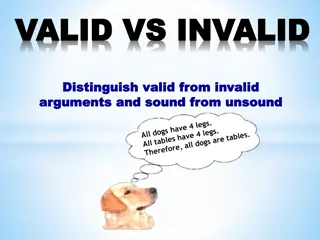 Understanding Valid and Invalid Arguments in Logic