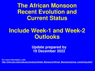 African Monsoon Recent Evolution & Outlooks Update