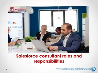 Salesforce consultant roles and responsibilities