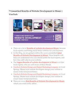 7 Unmatched Benefits of Website Development in Miami