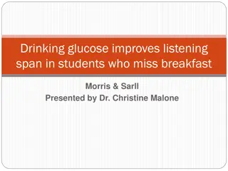 Analyzing the Impact of Glucose on Students' Listening Span