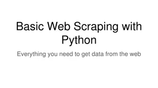 Mastering Web Scraping with Python