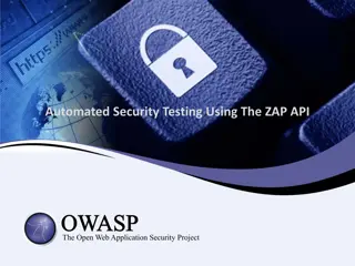 Automated Security Testing Using ZAP API