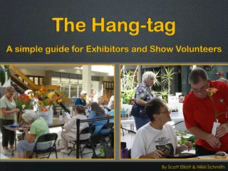 Hang-Tag Guide for Exhibitors and Volunteers