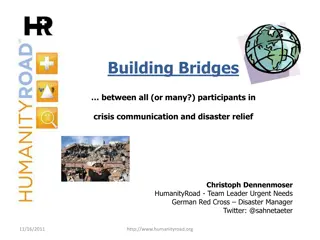 Building Bridges in Crisis Communication and Disaster Relief