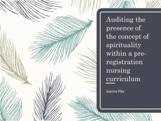 Audit of Spirituality in a Nursing Curriculum by Joanne Pike