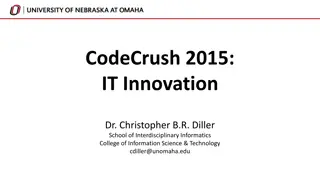 CodeCrush 2015 IT Innovation with Dr. Christopher B.R. Diller: A Renaissance Approach to Education and Industry