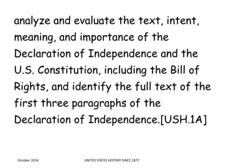 Understanding U.S. History: Founding Documents, Founding Fathers, and Major Eras