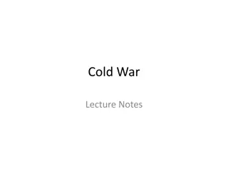 Overview of the Cold War: Tensions, Divisions, and Key Events