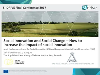 Social Innovation and Social Change: Increasing Impact