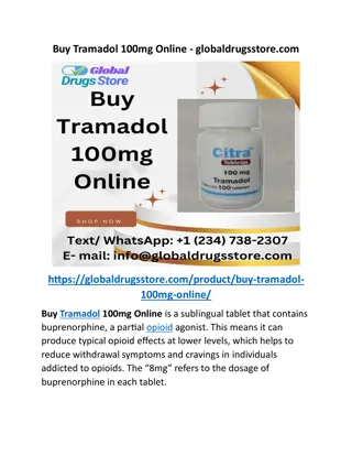 Buy Tramadol 100mg Online - globaldrugsstore.com