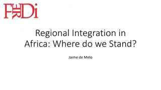 Regional Integration in Africa: Current Status and Challenges