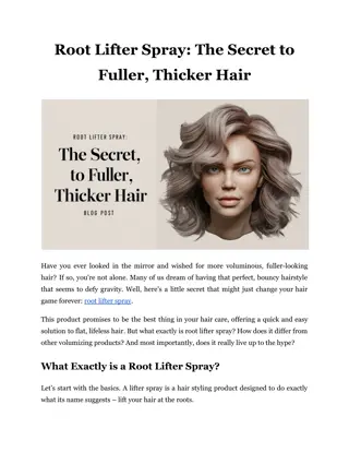 Root Lifter Spray_ The Secret to Fuller, Thicker Hair