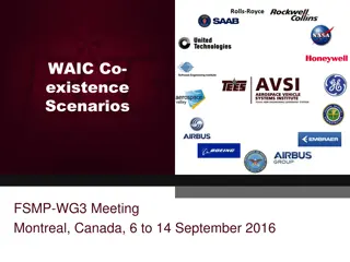 Aviation Co-existence Scenarios at FSMP-WG3 Meeting in Montreal, Canada