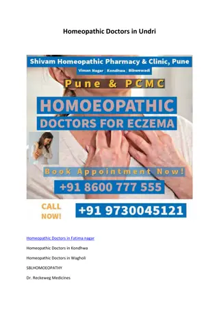 Homeopathic Doctors in Undri 8600777555