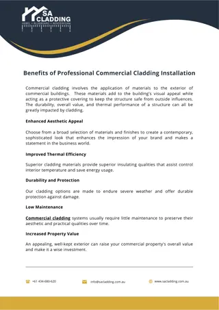 Benefits of Professional Commercial Cladding Installation