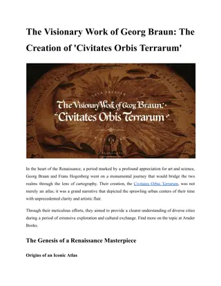 The Visionary Work of Georg Braun_ The Creation of 'Civitates Orbis Terrarum'