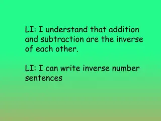 The Inverse Relationship of Addition and Subtraction