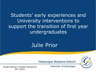 University Interventions Supporting First-Year Undergraduates' Transition