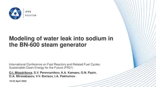 Modeling Water Leak into Sodium in BN-600 Steam Generator