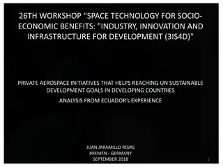 Private Aerospace Initiatives for Sustainable Development in Developing Countries: Ecuador's Experience