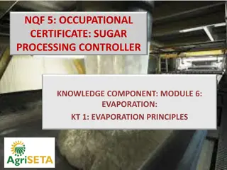 Evaporation Principles in Sugar Processing