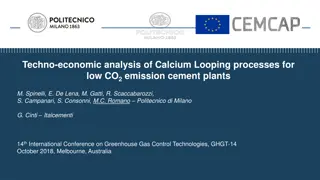 Techno-Economic Analysis of Calcium Looping Processes for Low CO2 Emission Cement Plants