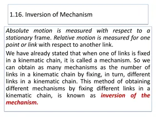 The Inversion of Mechanisms in Kinematics