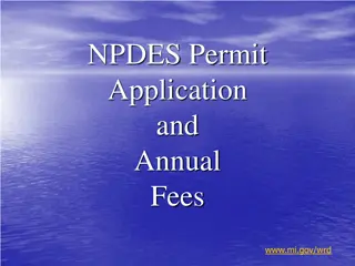 NPDES Permit Application and Fees in Michigan