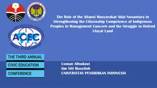 Strengthening Indigenous Peoples' Citizenship Competence Through Aliansi Masyarakat Adat Nusantara