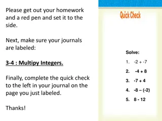 Integer Multiplication with Examples