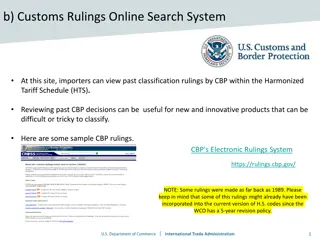 CBP Rulings Online: Explore Classification Decisions for Imports