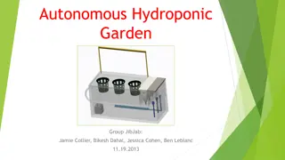 Autonomous Hydroponic Garden Project Overview