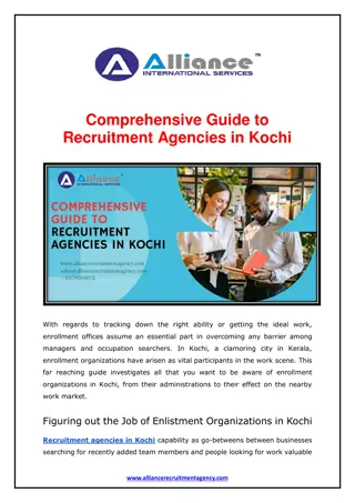 Comprehensive Guide to Recruitment Agencies in Kochi