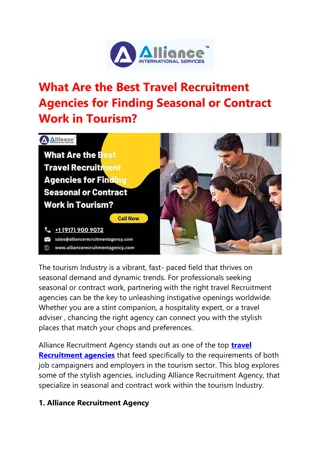 What Are the Best Travel Recruitment Agencies for Finding Seasonal or Contract