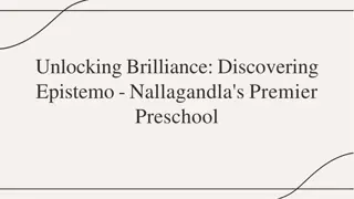 Epistemo Vikas Leadership Best Pre School in Nallagandla for Early Education