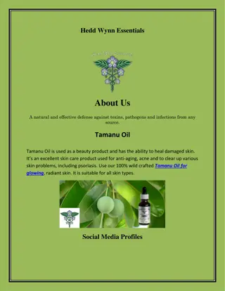 Tamanu Oil Skin Care, wildoiloforegano.com