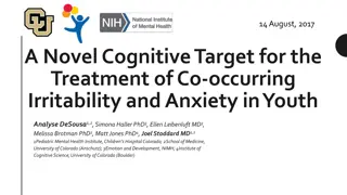 Novel Cognitive Target for Treating Irritability and Anxiety in Youth