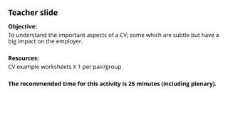 Maximizing CV Impact for Construction Apprenticeship Application