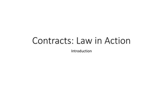 Understanding Contracts Law in Action