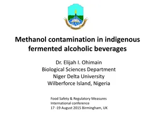 Methanol Contamination in Indigenous Fermented Alcoholic Beverages: Impacts and Regulatory Measures