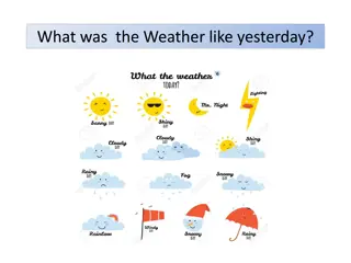 Weather Transformations: Yesterday's Conditions and Present Tense Conversions