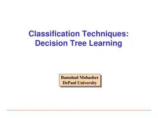 Introduction to Decision Tree Classification Techniques