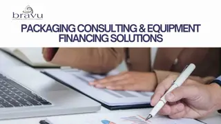 Packaging Consulting & Equipment Financing Solutions