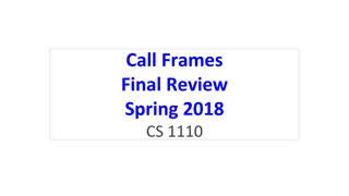 Python Function Calls and Handling Call Frames in Programming Exams