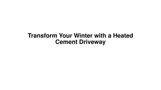 Transform Your Winter with a Heated Cement Driveway