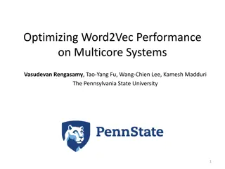 Optimizing Word2Vec Performance on Multicore Systems